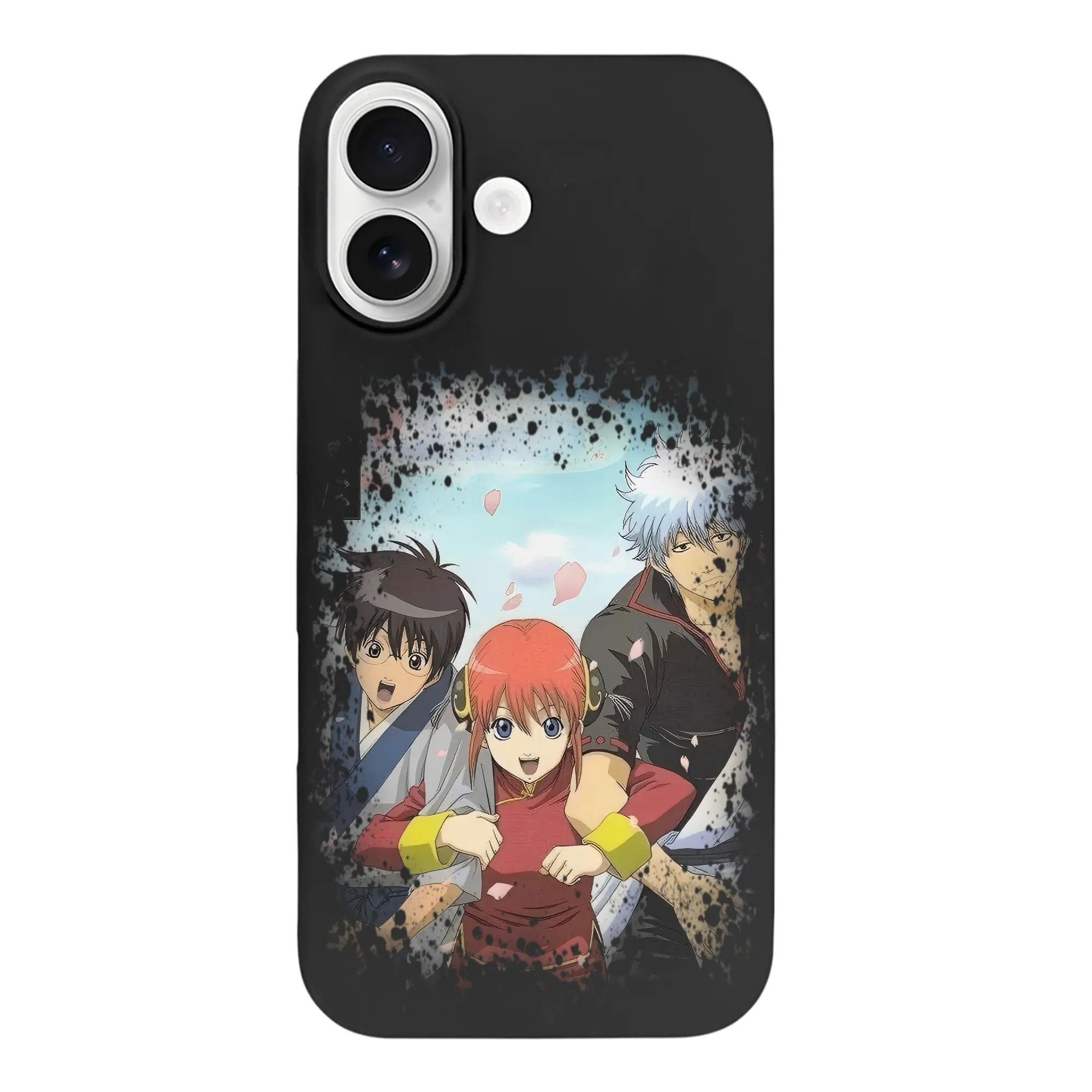 銀魂 グッズ 坂田 銀時 - iPhone 17 シリーズ シリコンケース 薄型 耐衝撃 指紋防止 ソフトタッチカバー 精密フィット 傷防止 保護ケース iPhone 17/17 Air/17 Pro/17 Pro Max 対応